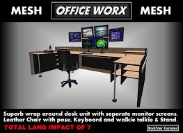Wrap around desk ikea ✅. Second Life Marketplace Office Worx Wrap Around Desk Package