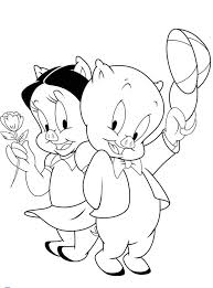 Porky Pig And Girl Friend Coloring Looney Tunes Cartoon Coloring Pages Cartoon Coloring Pages Coloring Pages Cartoon Character Clipart