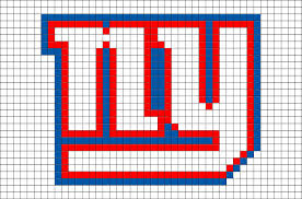 New York Giants Pixel Art Pixel Art New York Giants Nfl New York Giants