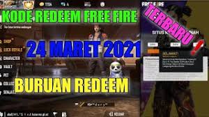 Pokoknya kalian harus bersabar untuk menukar kode redeem ini nah, itulah kode redeem free fire terupdate di bulan januari 2021 beserta cara menggunakannya. Kode Redeem Free Fire Terbaru 24 Maret 2021 Youtube