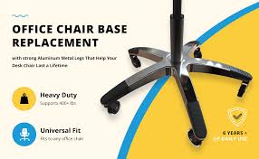 Check spelling or type a new query. Office Chair Base Replacement Universal Standard Size Strong Aluminum Metal Legs Help Your Desk Chair Last A Lifetime Heavy Duty Office Chair Parts To Repair Your Swivel Chair Bottom Silver Office Furniture