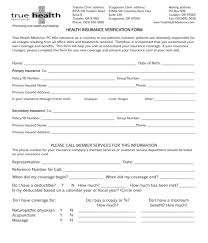Bodily injury and property damage liability coverage: Free 11 Medical Health Insurance Verification Forms In Pdf