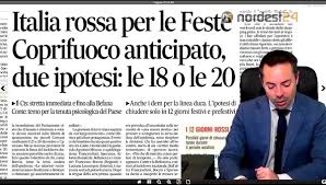Così fabrizio pregliasco, virologo dell'università statale di milano, all'adnkronos salute sul previsto spostamento del coprifuoco alle 23 o a. Italia Zona Rossa Durante Le Feste E Coprifuoco Anticipato Rassegna Stampa 15 Dicembre Nordest24