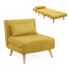 Fauteuil Convertible En Tissu Jaune Tonka Vente De Deco In Paris Conforama Conforama En 2020 Fauteuil Convertible Lit Jaune Fauteuil Lit