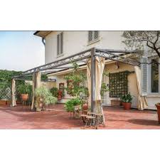 Gazebo da giardino, pergola in legno addossata , pergola in legno. Pergole In Ferro Addossate E Autoportanti De Checchi Gino