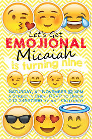 Emoji Birthday Party Invitation For My Amazing Nearly 9 Year Old Emoji Birthday Party Emoji Birthday Girls Birthday Party Themes