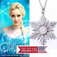 Once Upon A Time Anna S Frozen Snowflake Pendant Necklace Elsa Snowflake Pendant Elsa Frozen Gifts