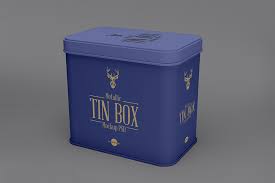 Metallic Tin Box Mockup Metallic Tin Box Mockup Tin Boxes Box Mockup Tin