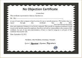 Download and use bonafide certificate format for employees in doc and pdf. 21 No Objection Certificate Templates Free Printable Word Pdf Certificate Templates Templates Printable Free Certificate Template