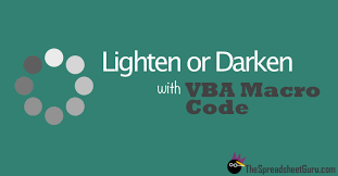 Hsb components are hue (h), saturation (s) and brightness (b). Vba Code To Lighten Or Darken Fill Colors In Excel Thespreadsheetguru