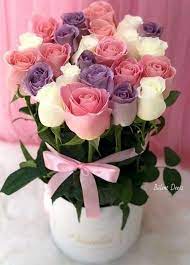 Pin By Arelis B On Bukety Birthday Flowers Bouquet Rose Flower Arrangements Birthday Flowers