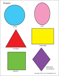 Mastering these 3 simple shapes will unlock everything that you might need to draw. Basic Shapes Free Printable Templates Coloring Pages Firstpalette Com