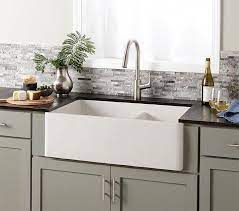 Also included with each sink is a 33 L X 21 W Double Basin Farmhouse Kitchen Sink Farmhouse Sink Kitchen Kitchen Remodel Concrete Kitchen