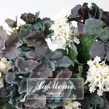 lamome纳茉花艺 五头油画大绣球 墨绿色 仿真花摆放花 样板房会所 淘宝网 green vegetables cabbage