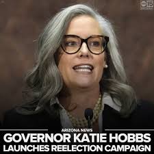 Democratic Arizona Gov. Katie Hobbs launched her reelection bid Wednesday,  outlining a practical rather than confrontational approach to campaigning  in a swing state where the politics are delicate and she will need