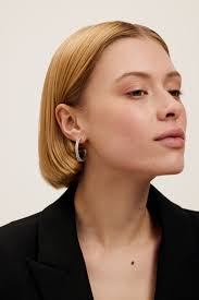 Hoop Earrings Ted Baker Silver Earrings Buy Ted Baker Silver Multi Heplie:  Crystal Hoop Earrings From