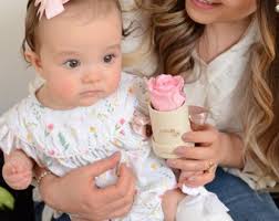 Single Preserved Rose in Cream Suede Box