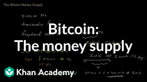 The schedule that he planned, with 50 bitcoin per block and half the. Bitcoin The Money Supply Video Bitcoin Khan Academy