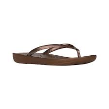 Womens Fitflop Iqushion Ergonomic Flip Flop Size 11 M Bronze