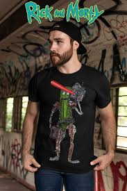 Rick And Morty Pickle Rick With Laser Beam T Shirt Rick And Morty Morty Rick