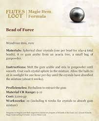 Bead Of Force Crafting Magic Items Formula D D 5e Magic Item Dnd Magic Items Dnd Items