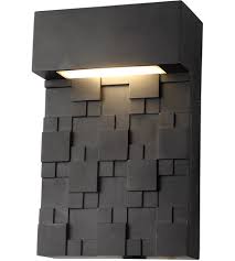 Living District Ldod1200 Keefe Led 10 Inch Black Outdoor Wall Sconce Lighting New York