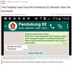 Saya bergabung dengan grup quora belum terlalu lama, belum ada setahun, mungkin baru sekitar beberapa bulan saja. Salah Tangkapan Layar Grup Wa Pendukung 02 Turnbackhoax