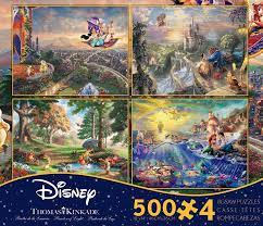 I call these paintings narrative panoramas because each painting tells the entire. Ceaco 4 In 1 Multi Pack Thomas Kinkade Disney Dreams Collection Jigsaw Puzzle Jigsaw Toys Hobbies