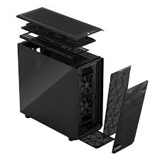 The case supports graphics cards up to 360mm in length, 160mm tall cpu coolers and up to 360mm radiators for water cooling. Meshify 2 Xl Dark Tempered Glass Fractal Design