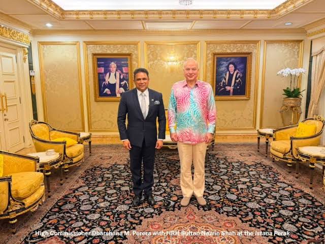 HRH Sultan Nazrin Shah receives Sri Lanka's Envoy at the Istana Perak –  HIGH COMMISSION OF SRI LANKA IN MALAYSIA