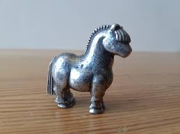 Some of these tokens from the 1940s being a car with driver ( counterpart to the race car ) howitzer ( counterpart to the cannon ), airplane, as well as the dog, horse, and rider, and wheelbarrow, but these tokens were officially added in the 1950s. Miniature Pewter Fjord Horse Figurine Hobbies Toys Memorabilia Collectibles Vintage Collectibles On Carousell