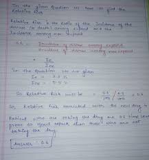 Relative risk (rr) is often used when the study involves comparing the likelihood, or chance, of an event occurring between two groups. The Relative Risk Rr Associated With The New Cholesterol Lowering Drug Was A Randomised Controlled Trial Was Homeworklib