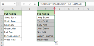 Eu credeam ca nume si prenume inseamna numele de familie si numele mic. IntoarceÈi Sau InversaÈi Numele Èi Prenumele Din Lista Excel