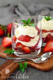 Add 1/2 teaspoon of ground cinnamon along with the powdered sugar and flavoring. Strawberries And Cream Dessert Olga In The Kitchen