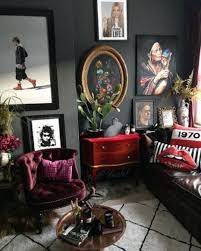 77 What Does Goth Living Room Decor Interior Design Mean 27 Home Decor Inspiration Bohemian Style And Co Eclectic Living Room House Interior Dark Living Rooms