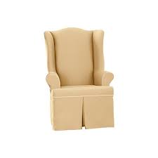 Maybe you would like to learn more about one of these? Sure Fit Cotton Duck Wing Chair Slipcover Maize Natural Sf43591 Buy Online In Dominica At Dominica Desertcart Com Productid 23387166