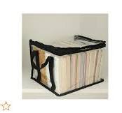 AUNMAS Clear PVC Book Storage Bag - Waterproof Document Organizer (Small  Size)