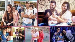 16 Star Indian Cricketers With Their Beautiful Wives And Cute Kids Wife And Kids Sports Celebrities Cute Kids