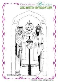 Bearing Gifts Cling Mounted Rubber Stamp Chocolate Baroque