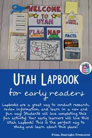 Utah Lapbook For Early Learners A State Study In 2020 Lapbook Learners Teaching Fun