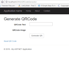 We can use our partial view in layout page which works as a master page for all the views of our application. Mvc Generate And Read Qr Code Using C In Asp Net Mvc Qa With Experts