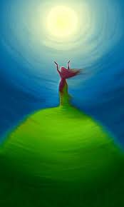 Items Similar To Moon Light Giclee Print Of Original Digital Painting Limited Edition 7 5 X12 On Etsy Spiritual Art Digital Painting Painting