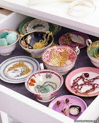 nest egg jewellery storage jewelry drawer tea cups vintage
