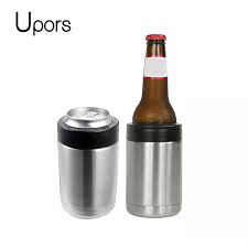 The strong neodymium magnets hold bottles of beer or other beverages, freeing up shelf space for food. Upors 12oz Beer Cooler 304 Stainless Steel Beer Bottle Can Holder Double Wall Vacuum Insulated Party Slim Beer Colder Keeper Ice Buckets Tongs Aliexpress