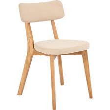 Coordonnez la couleur de l'assise à celle de votre cuisine. Chaise En Tissu Blanc Nougat Avec Structure Bois Clair Amedee Tissu Blanc Chaise Tissu Chaise