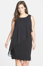 Xscape Chiffon Overlay Dress With Beaded Hem Plus Size Nordstrom Plus Size Dresses Overlay Dress Nordstrom Dresses