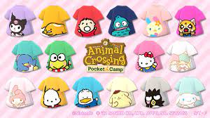 Pocket Camp On Twitter Sanrio Characters T Shirts Are Now Available In The Animal Crossing Pocket Camp Game Check Out Reissue Crafting For The T Shirts That Appeared In 2019 Https T Co Rkbryyrou8
