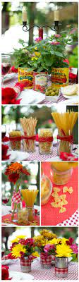 When i think of italy, i think of natural colors, rustic wood and surfaces, al fresco eating, and upbeat background music. Budget Centerpiece Ideas For An Italian Dinner Theme