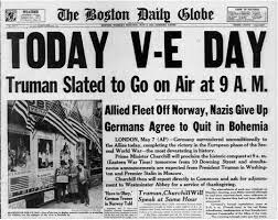 Ve day uk headlines historic daily mirror newspaper headline 'this is ve day' dated may 8th 1945 on 1940's wooden chair with glancing window light id: Victory In Europe Day V E Day Topics On Newspapers Com
