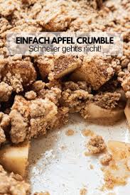Einfach Warmer Apfel Crumble Nichts Neues Aber Simpel Schnell Gut More Is Now Rezept Apfel Crumble Lebensmittel Essen Einfach Kostlich